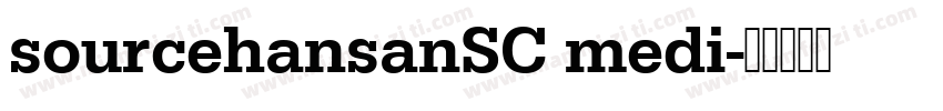 sourcehansanSC medi字体转换
